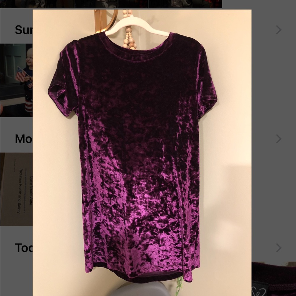 Magenta T-shirt dress